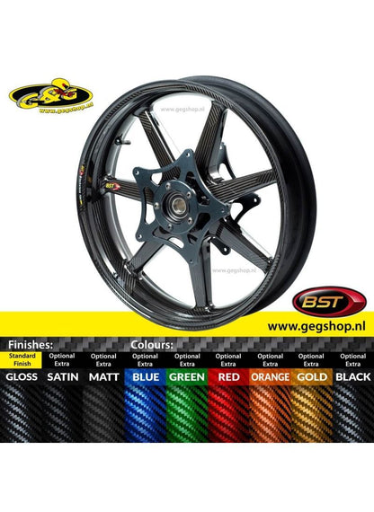 BST Carbon Voorvelg Panther TEK 3,5 x 17" BMW HP2 MegaMoto 2008 t/m 2009