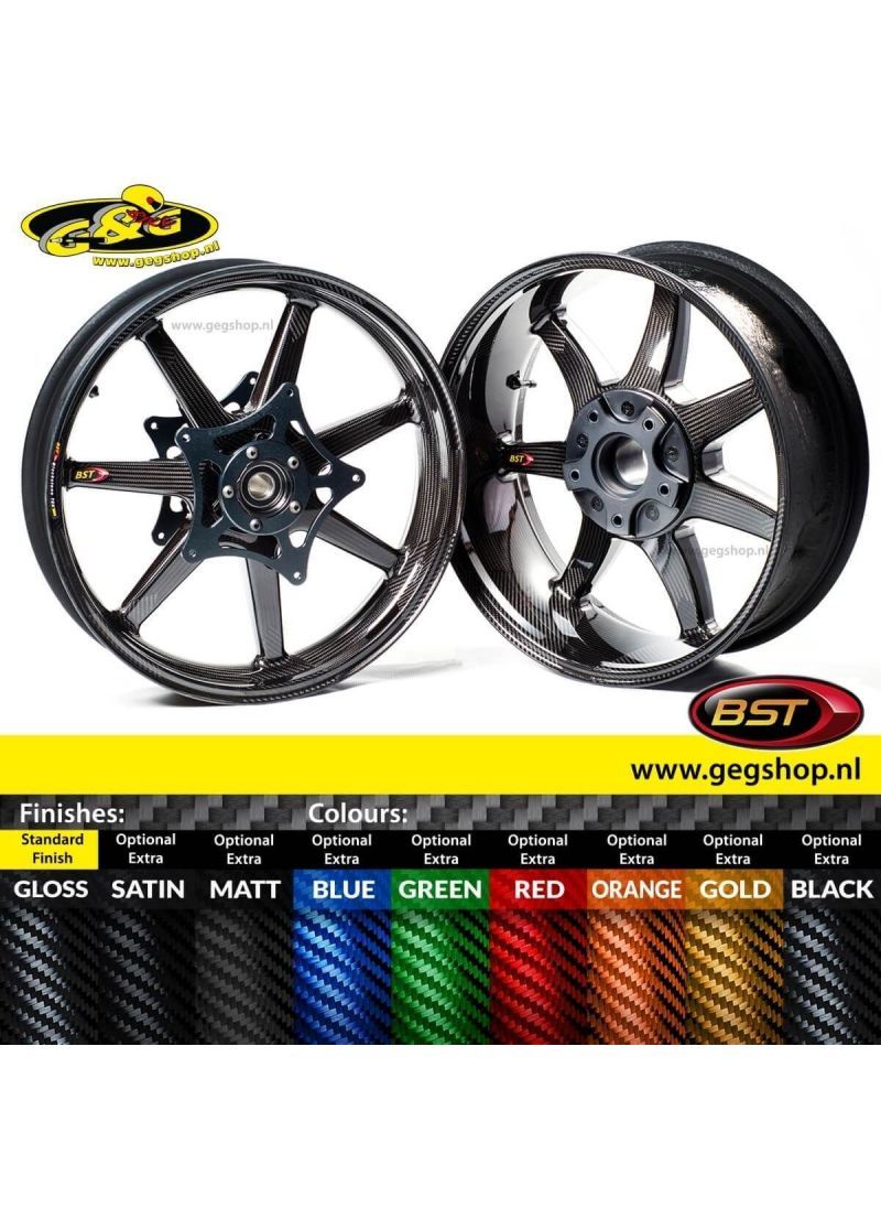 BST Carbon Achtervelg Panther TEK 6,0 x 17" BMW R1200R R1200RS ABS 2014 t/m 2016