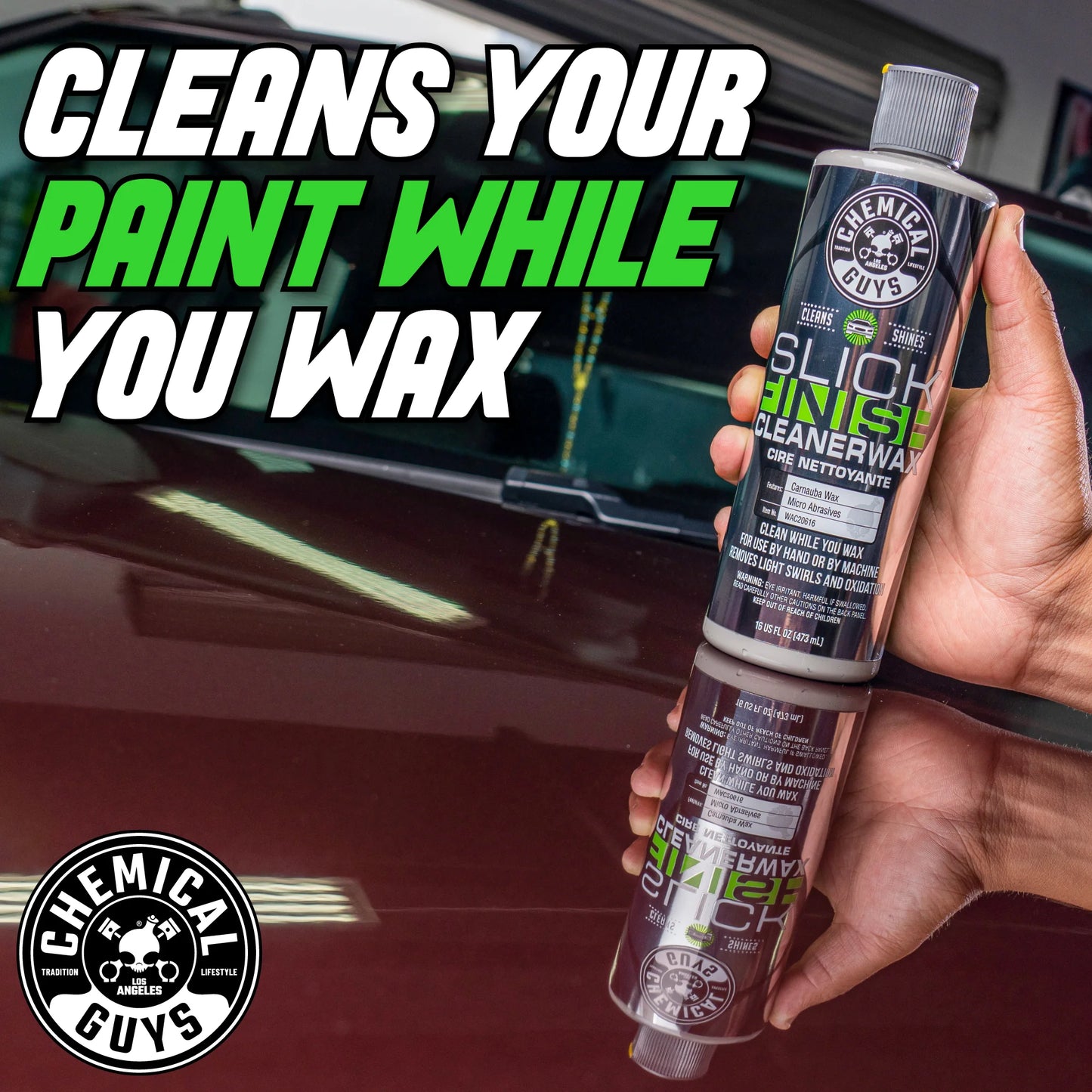 Chemical Guys Slick Finish Cleaner Wax - 473ML