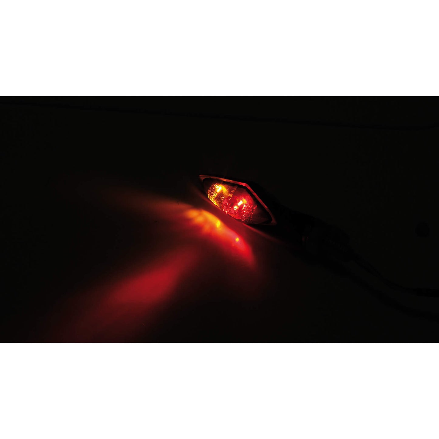 Highsider LED Tail Light, Brake Light, Turn Signal Unit Pen Head Double, Black, Tinted