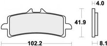 SBS Dual Sinter voorremblokken (set voor één remklauw) Triumph Street Triple 765 RX (2026+)