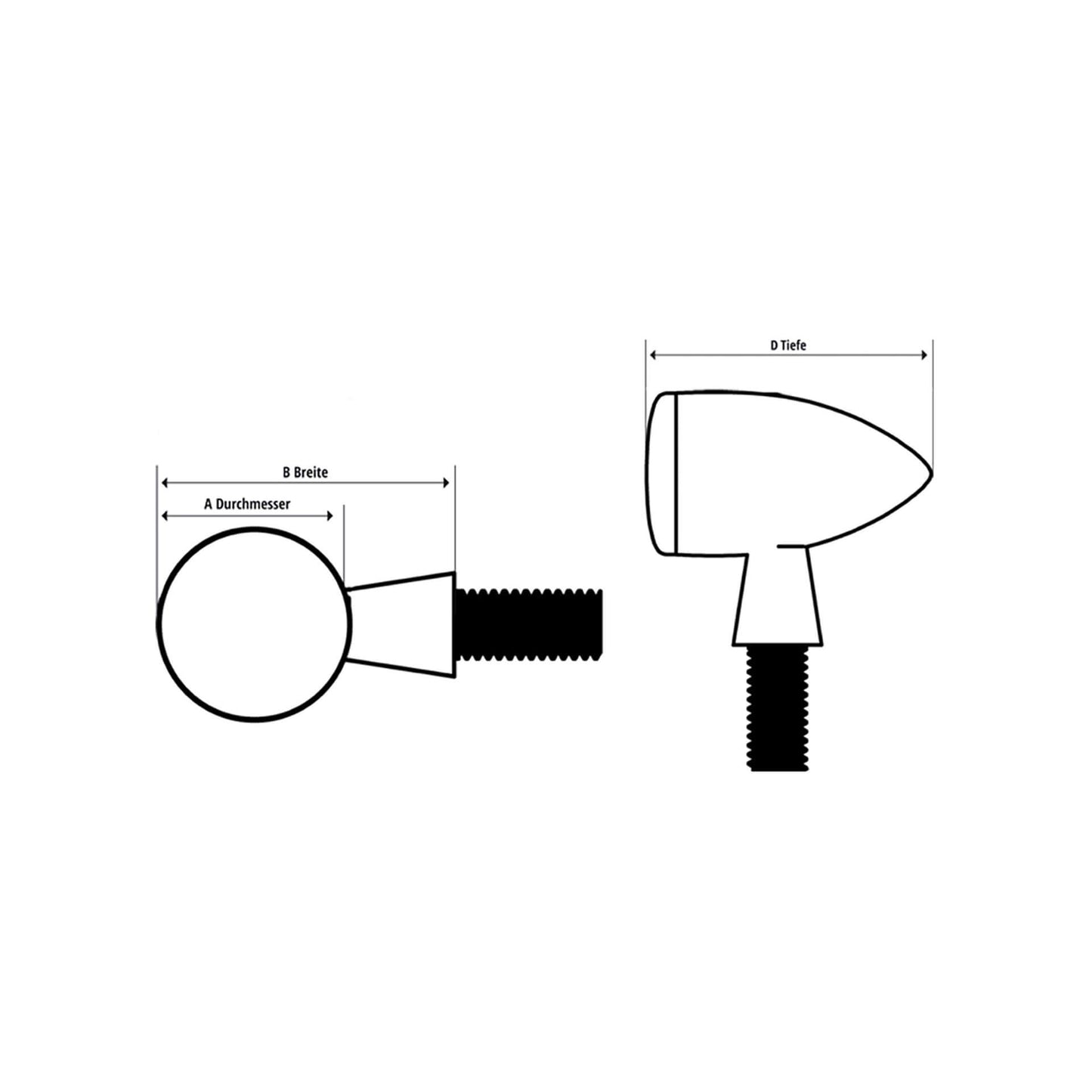 Highcider Apollo Bullet LED -bakljus, bromsljus, blinkers