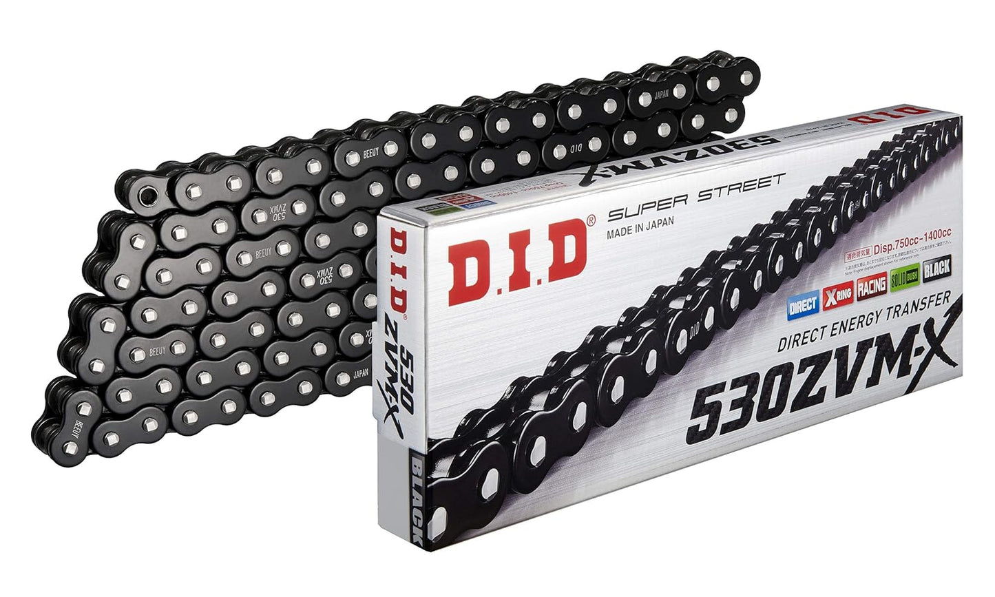 Outletdeal: D.I.D. Black&Black 530ZVM-X X-Ring ketting 530 112 schakels