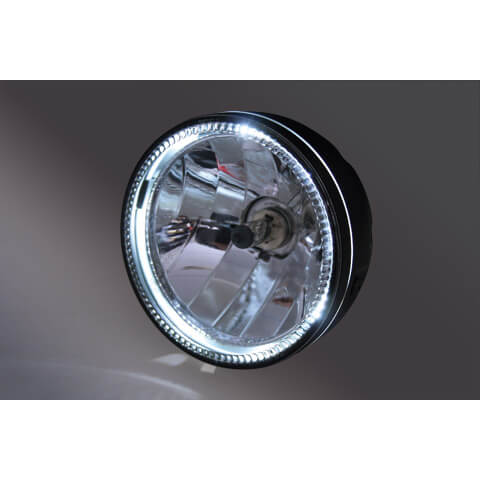 Highsider 5 3/4 inch Skyline Headlight, LED Parking Light Ring