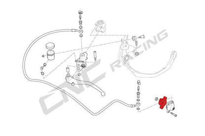 Drukzuiger koppeling bevestigingsbeugel Ducati Monster V2 (2026+)