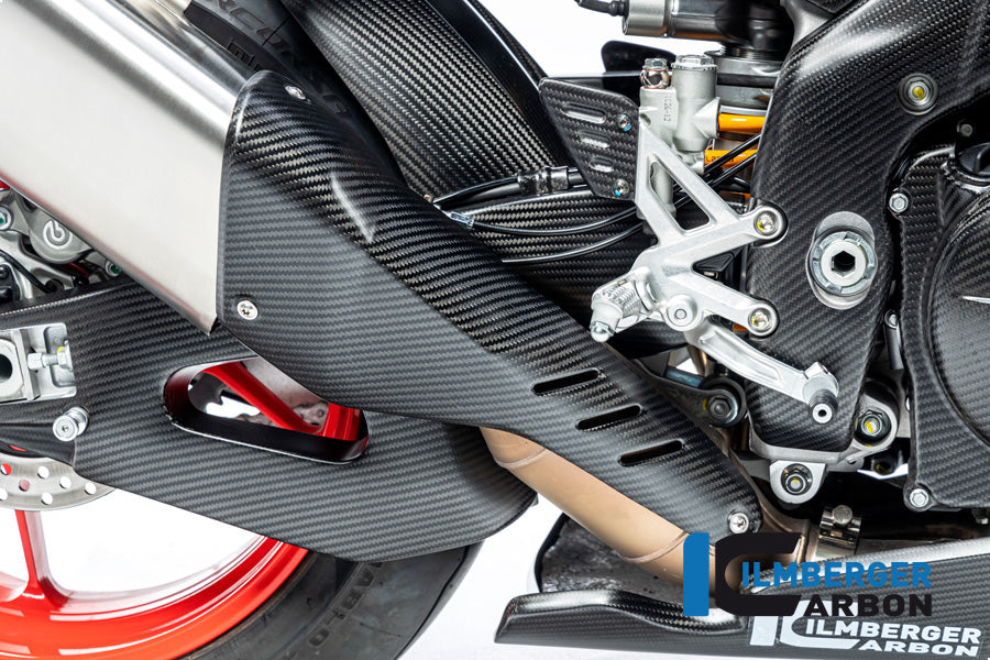 Exhaust Heat Shield Matt carbon Aprilia Tuono V4 (2025+)