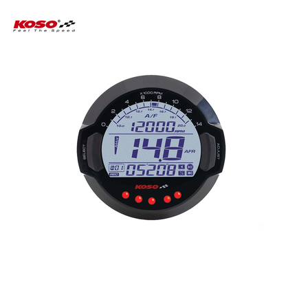 Outletdeal: KOSO Air/Fuel Ratio Meter & RPM Data Logger met BOSCH® LSU 4.9 sensor
