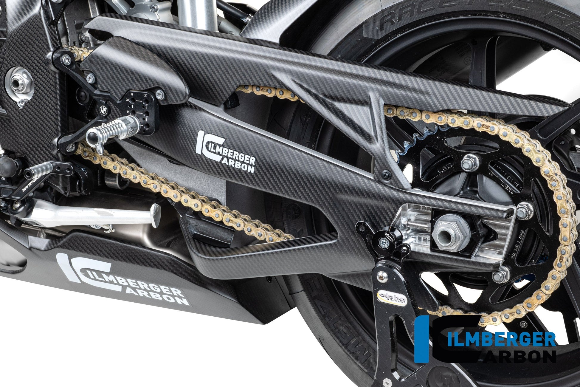 Achterbrug beschermer links mat carbon BMW S 1000 RR (2023-2024)