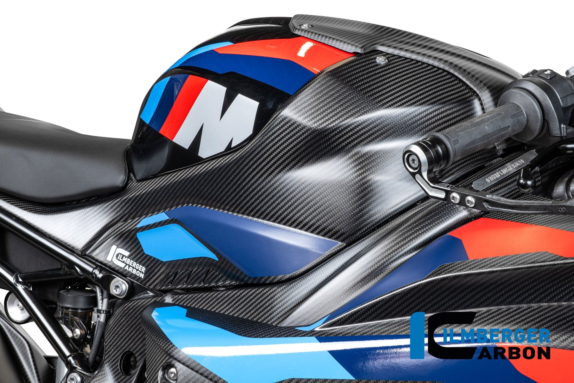 Tank zijpaneel rechts compleet mat carbon BMW M 1000 RR Street (2023-2024)