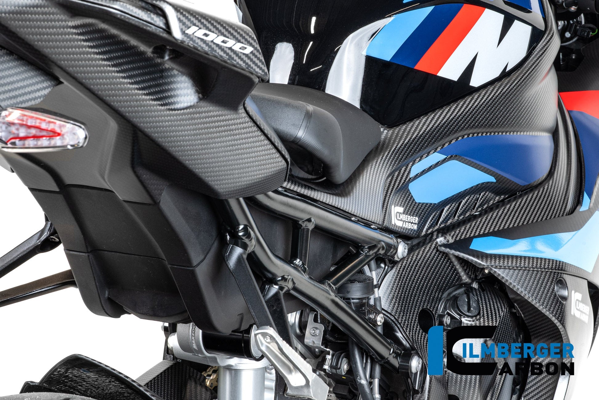Tank zijpaneel rechts compleet mat carbon BMW S 1000 RR (2019-2022)