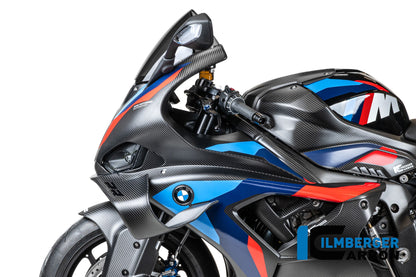 Tank zijpaneel links compleet mat carbon BMW S 1000 RR (2023-2024)