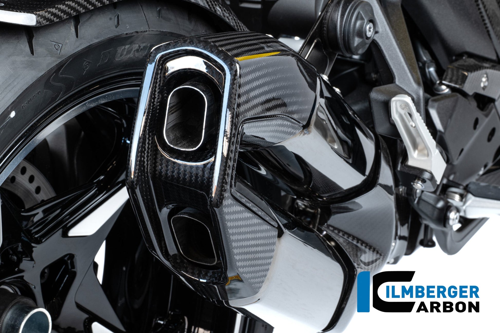 Uitlaat eindkapset carbon hoogglans BMW R1300R Option 719 Kilauea (2025+)