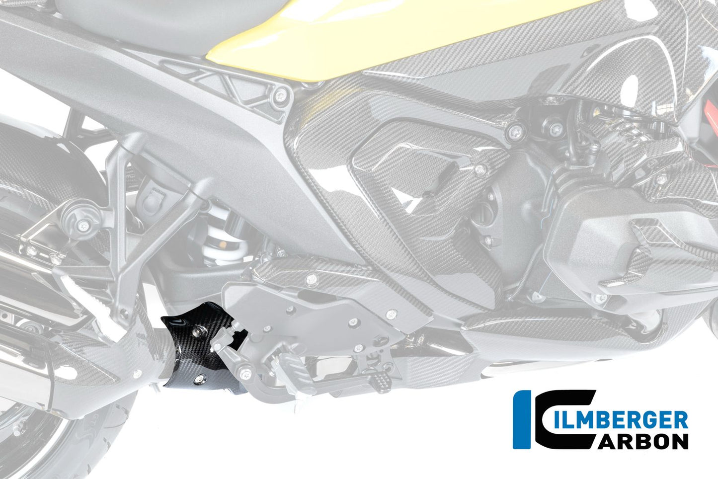 Binnenste uitlaat hitteschild onder carbon hoogglans BMW R1300RS Option 719 Cuyamaca (2025+)