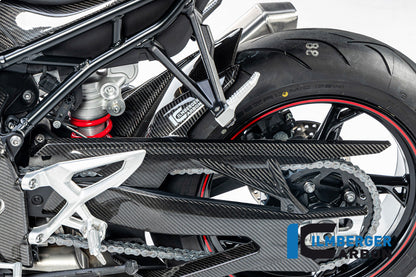 Achterspatbord (hugger) incl. kettingbeschermer glanzend carbon BMW S1000RR (2025+)