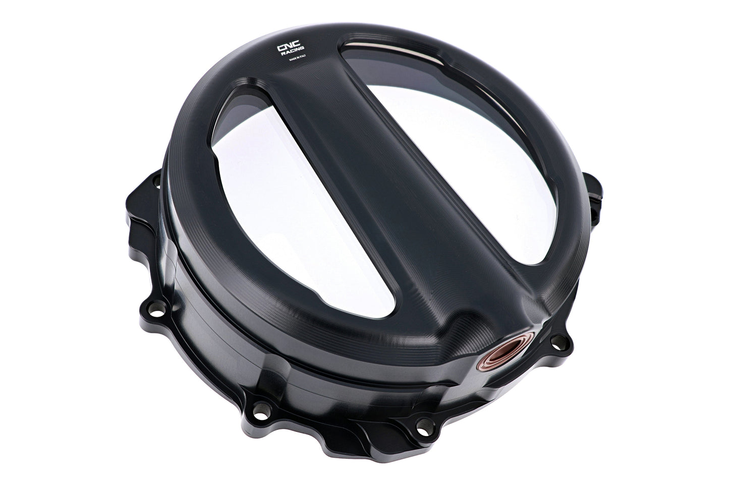 Open koppelingsdeksel met lexaan venster MV Agusta Dragster 800 RC E4 (2017-2020) zwart zijaanzicht