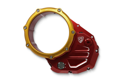 Clear Wet Clutch Cover Ducati Black-Black Ducati ST3 (2003-2007)