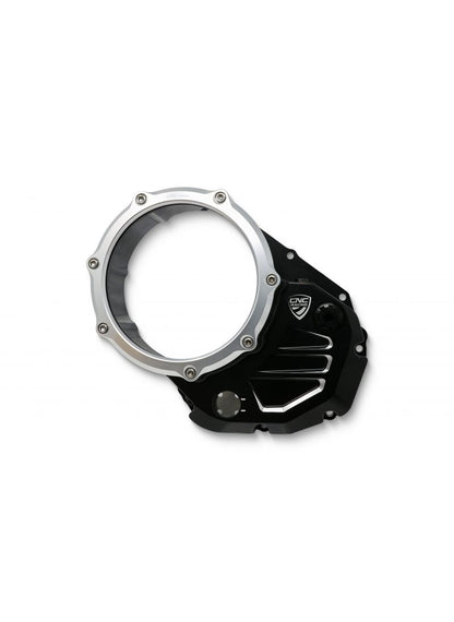 Clear Clutch Cover Ducati Black-Silver Ducati Diavel Strada (2013-2015)