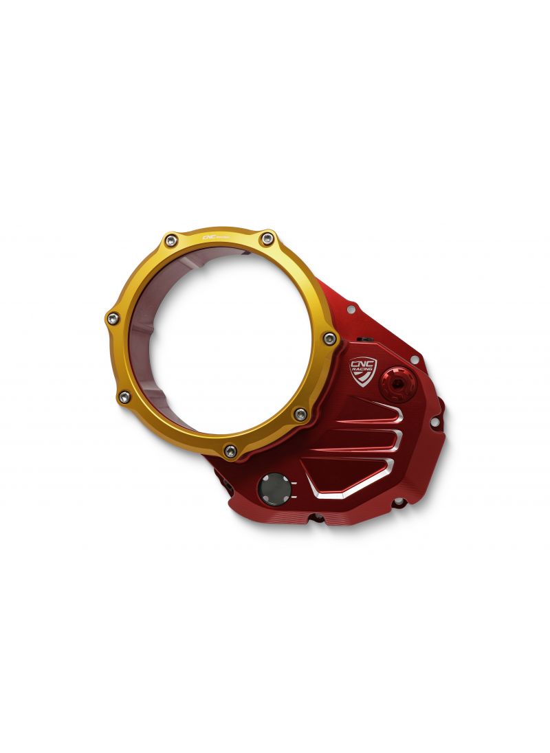 Clear Clutch Cover Ducati Red-Gold Ducati Multistrada 1200 Enduro (2016-2018)