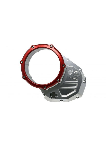 Cubierta de embrague Bicolor Monster 937 / Desertx - PRAMAC Racing Limited Edition - Silver -Red Ducati DesertX (2022+)
