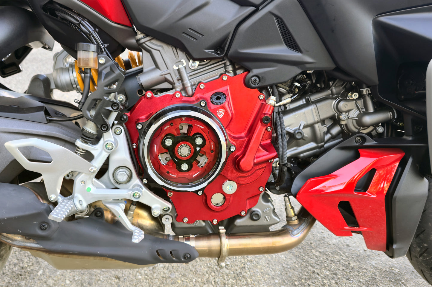 Klare Kupplungsabdeckung Ölbad Ducati Hypermotard 698 2024+