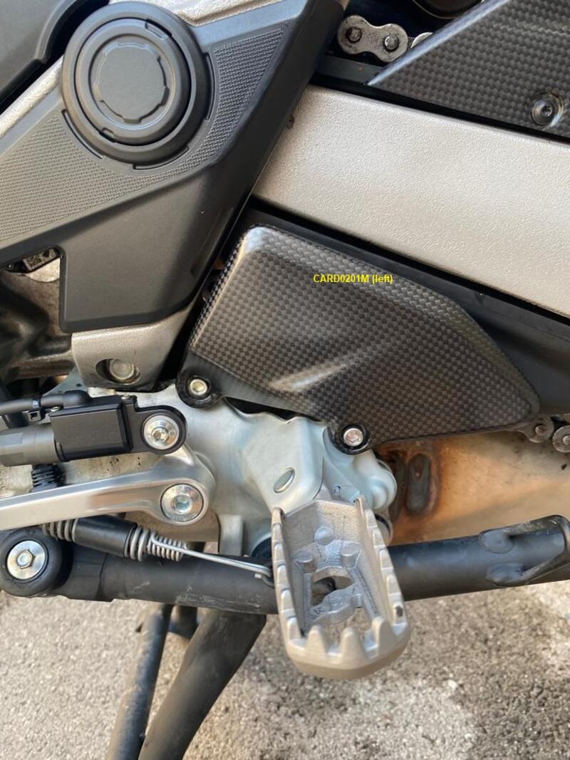 Lightech carbon heel protectors (2 pcs.) (Mat) Ducati Multistrada V4 S (2021+)