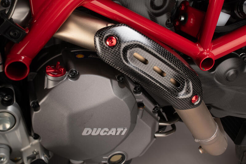 Lightech carbon radiator zijpanelen (2 st.) (glanzend) Ducati Hypermotard 950 RVE (2020-2025)