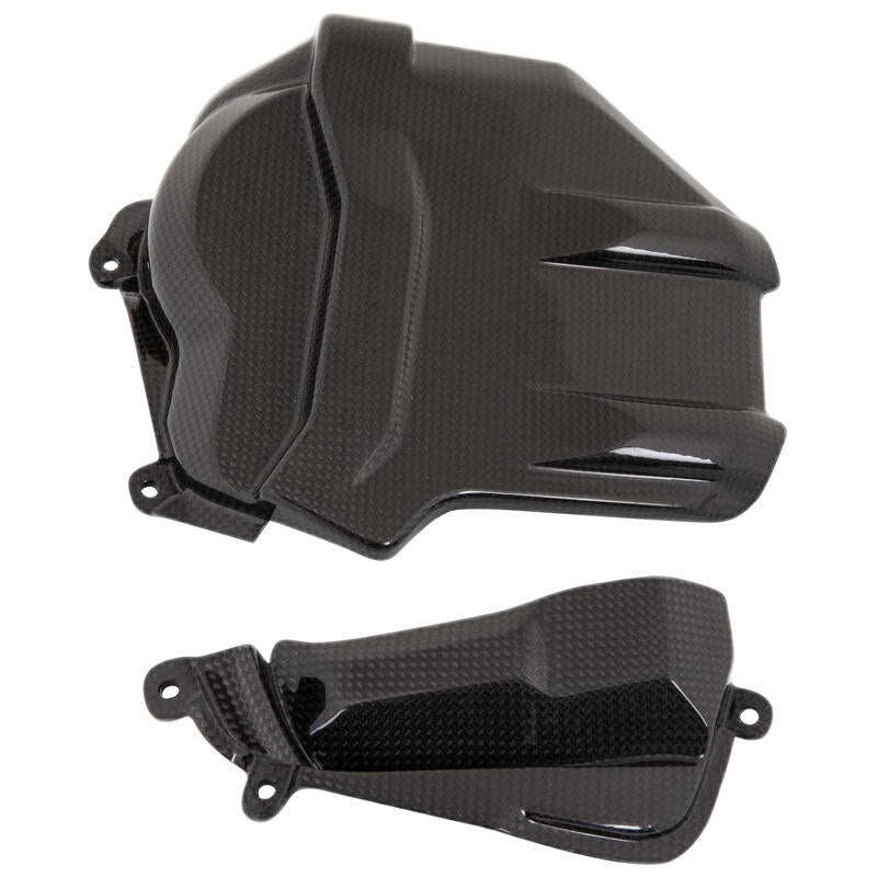 Lightech Carbon Motor Block Covers (2 Stcs.) (Glossy) Ducati Streetfighter V4 (2020+)