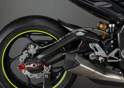 Achterbrug cover set (2 st.) glanzend carbon Triumph Street Triple 765 RS (2023+)