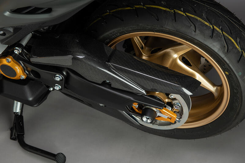 Lightech Carbon upper distribution belt Cover (Mat) Yamaha T-Max 560 (2020+)