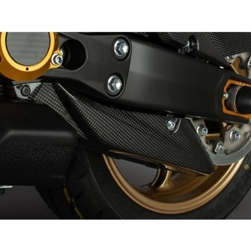 Lightech Carbon lower distribution belt Cover (glossy) Yamaha T-Max 530 (2017-2020)