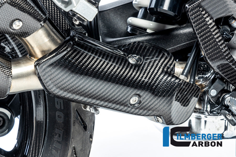 Uitlaat Hitteschild glanzend carbon BMW R1300GS Adventure Trophy 2024+