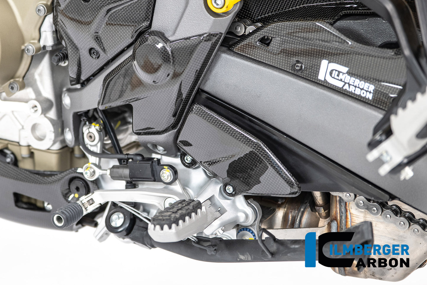 Heelplate links glanzend carbon Ducati Multistrada V4 (2025+)