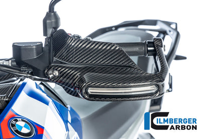 Handkap handbeschermer Hoog met Knipperlicht links glanzend carbon BMW R1300GS Adventure 2024+