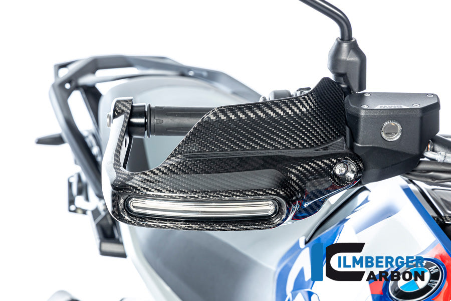 Handkap handbeschermer Hoog met Knipperlicht rechts glanzend carbon BMW R1300GS Adventure 2024+