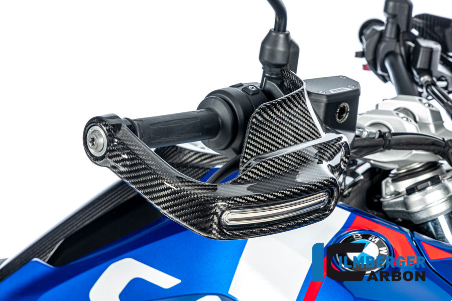 Handkap handbeschermer Hoog met Knipperlicht rechts glanzend carbon BMW R1300GS TE 2023+