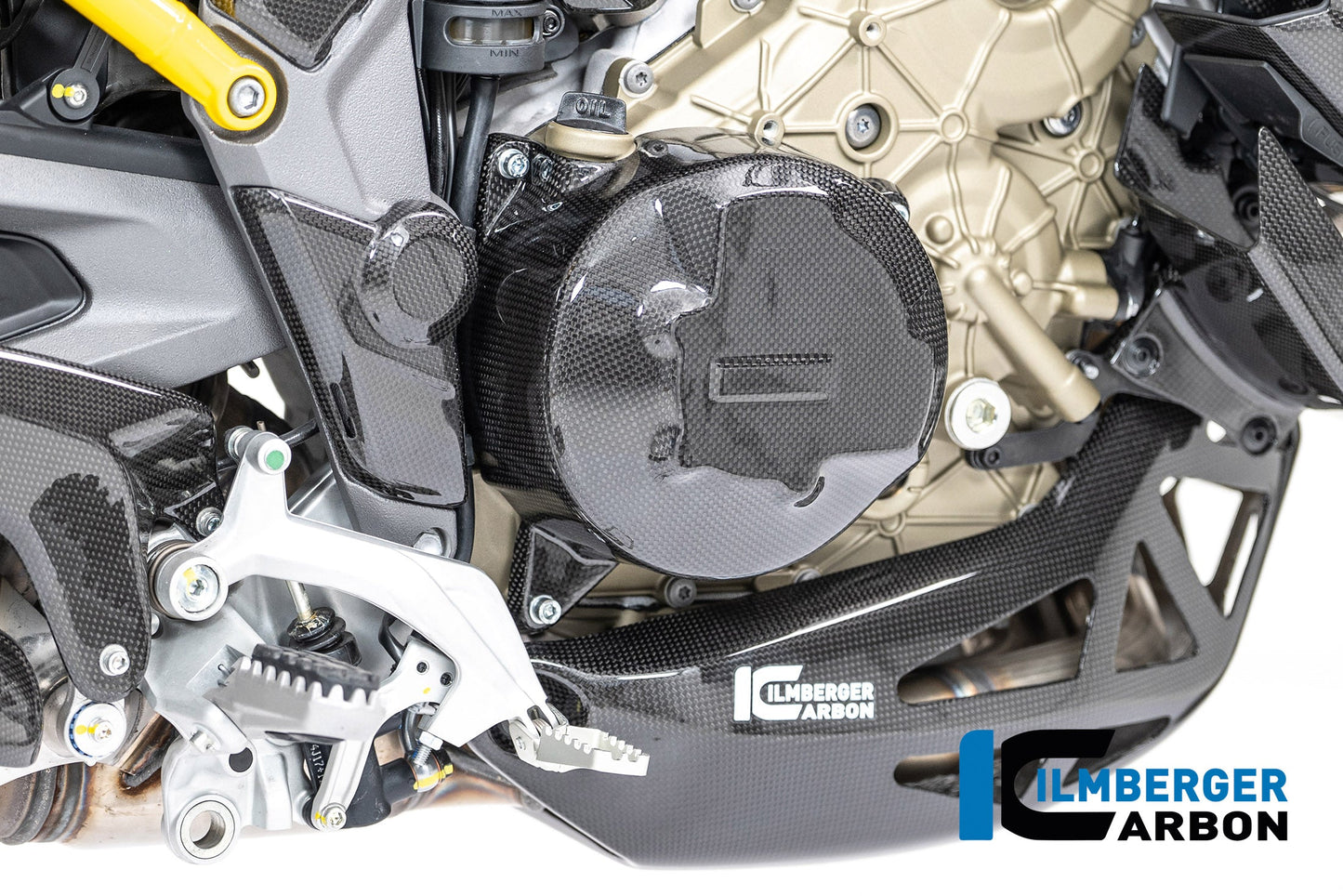 Koppelingsdeksel beschermer glanzend carbon Ducati Multistrada V4S (2025+)