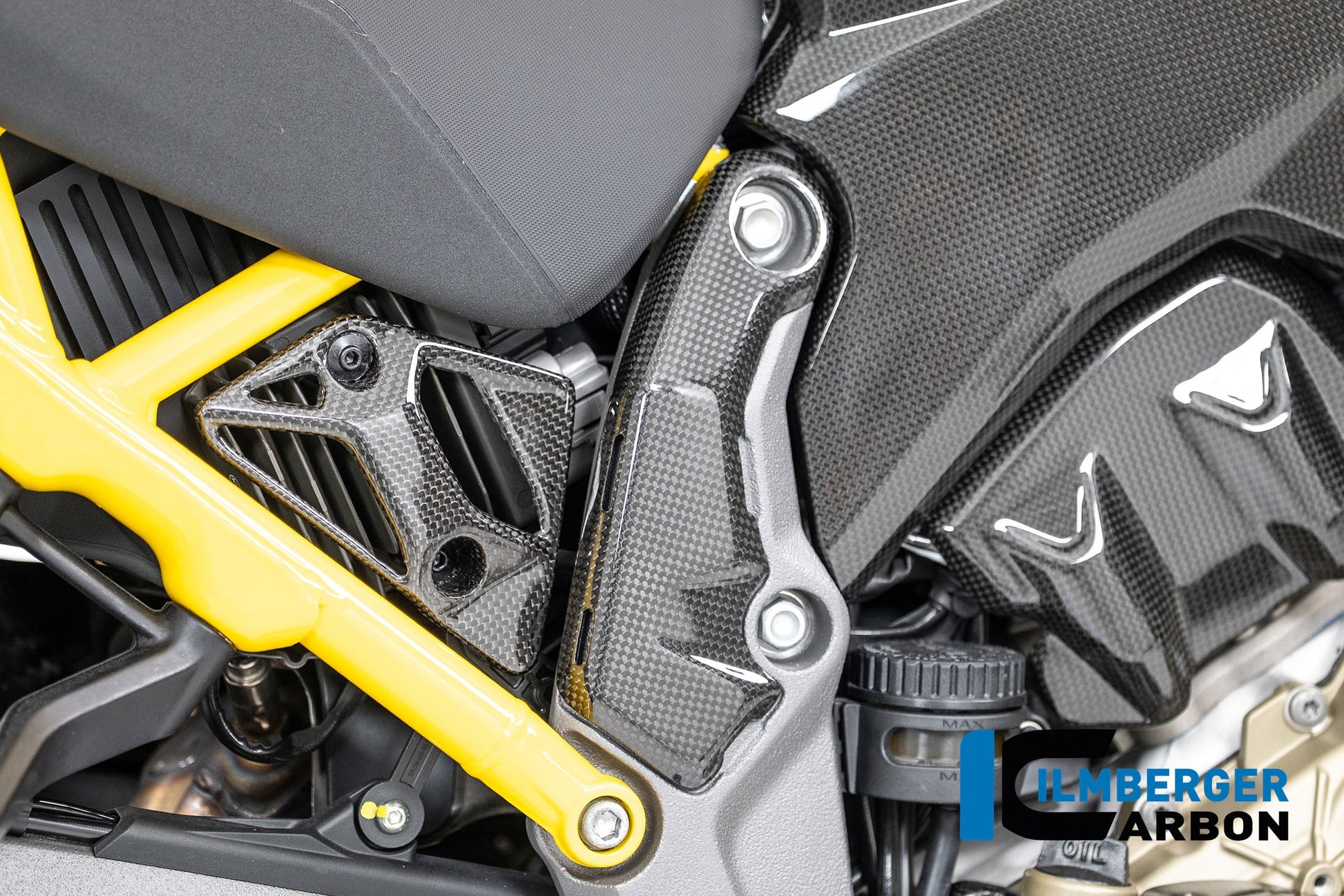 Bovenste framecover rechts glanzend carbon Ducati Multistrada V4S Grand Tour (2024)