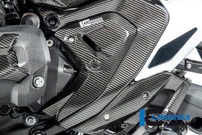 Driehoekige Frame cover links glanzend carbon BMW R1300GS Adventure 2024+