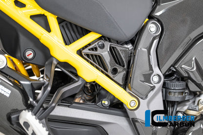 Driehoekige framecover rechts glanzend carbon Ducati Multistrada V4 Pikes Peak (2025+)