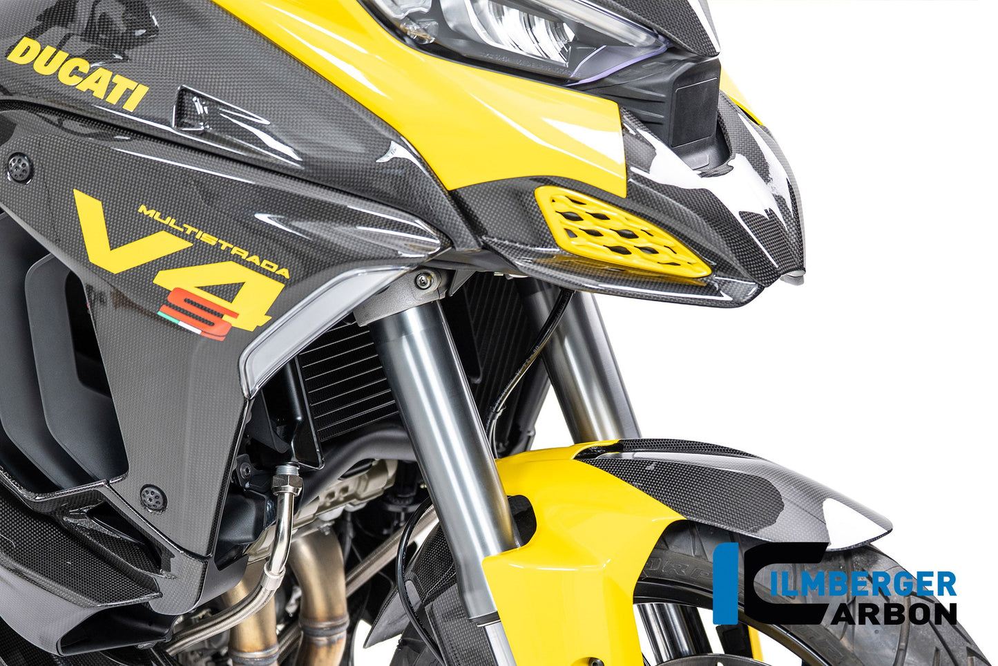 Voorkuip zijpaneel rechts glanzend carbon Ducati Multistrada V4S (2021-2024)
