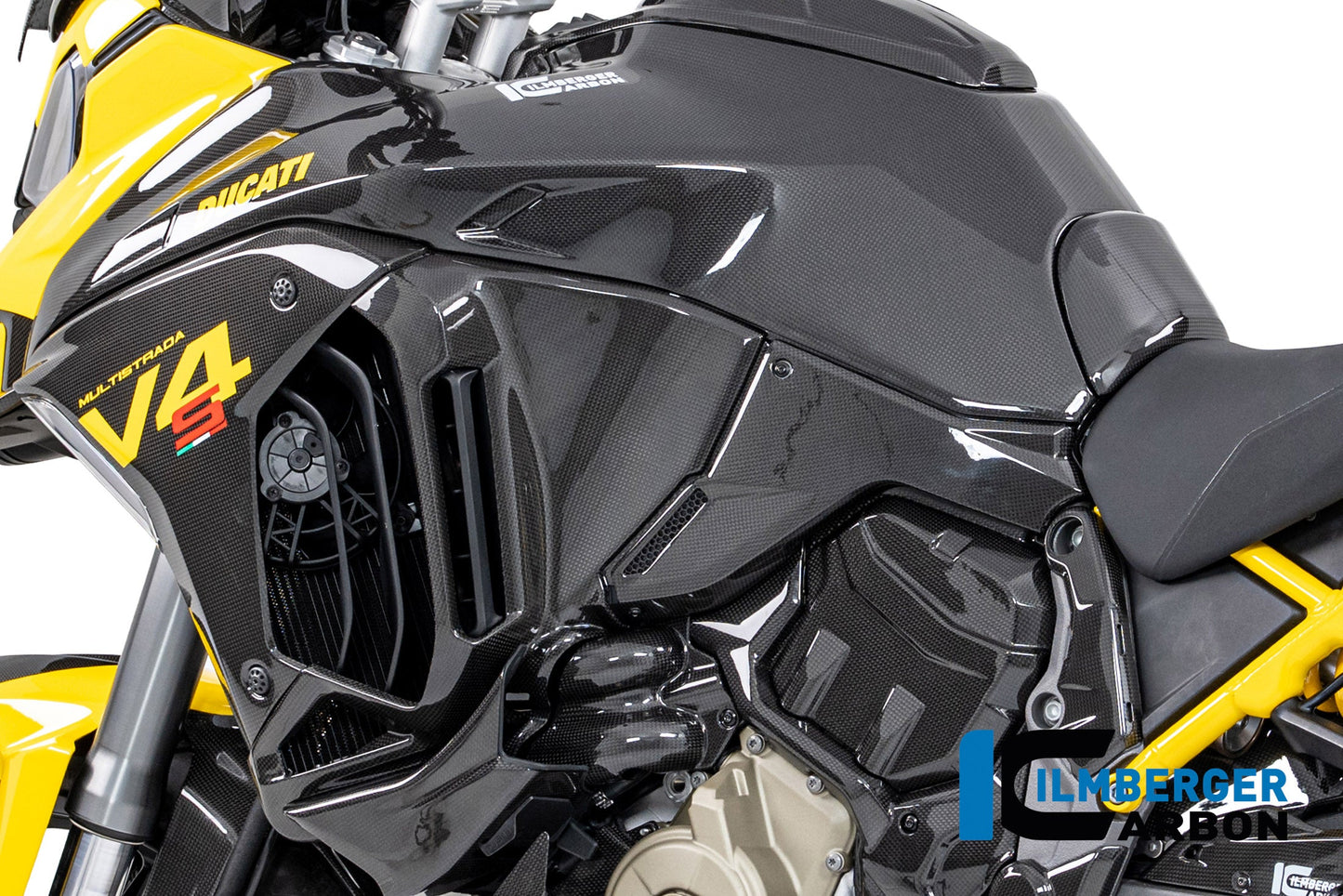Linker tankpaneel glanzend carbon Ducati Multistrada V4RS (2024)