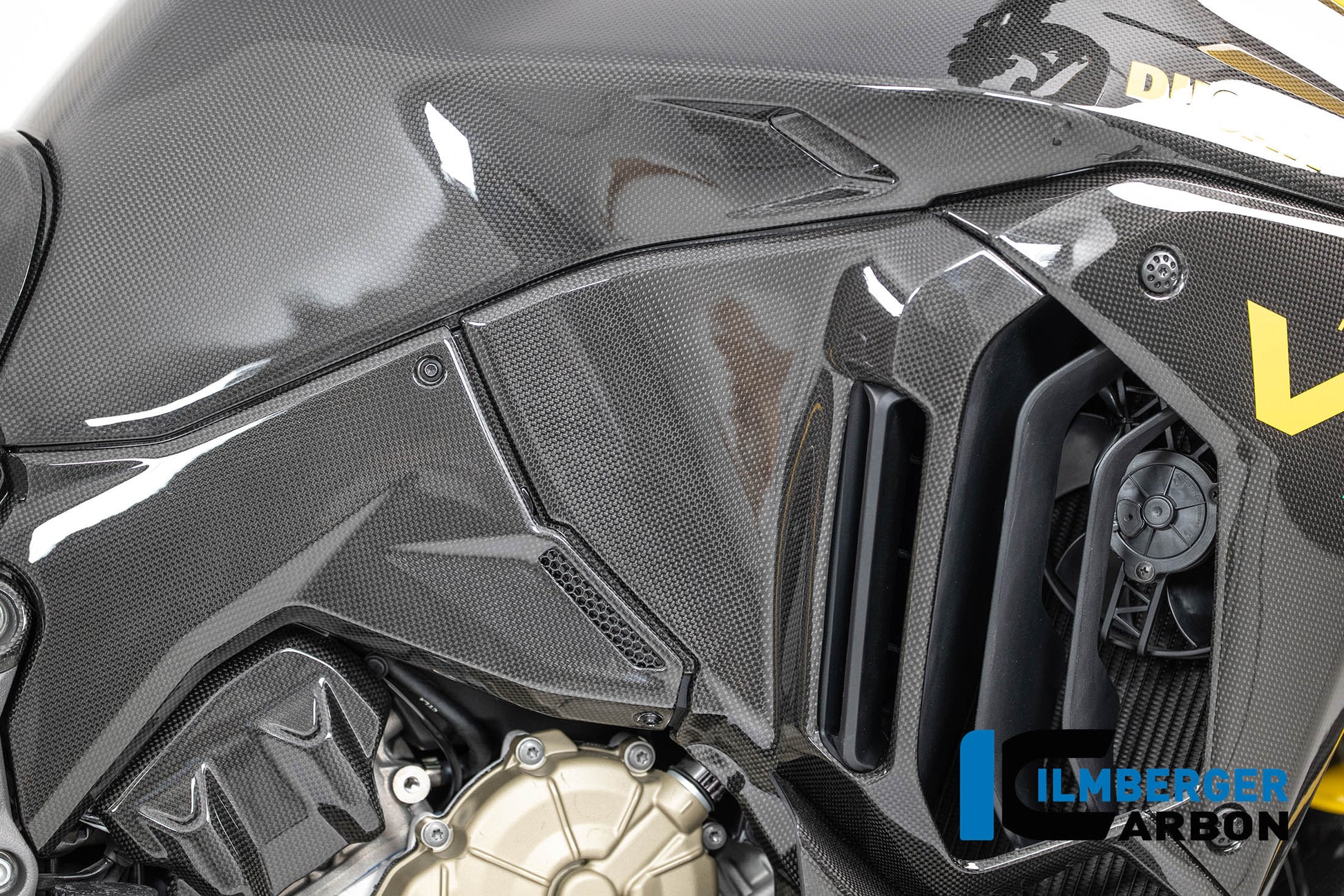 Rechter tankpaneel glanzend carbon Ducati Multistrada V4S Sport (2021-2024)