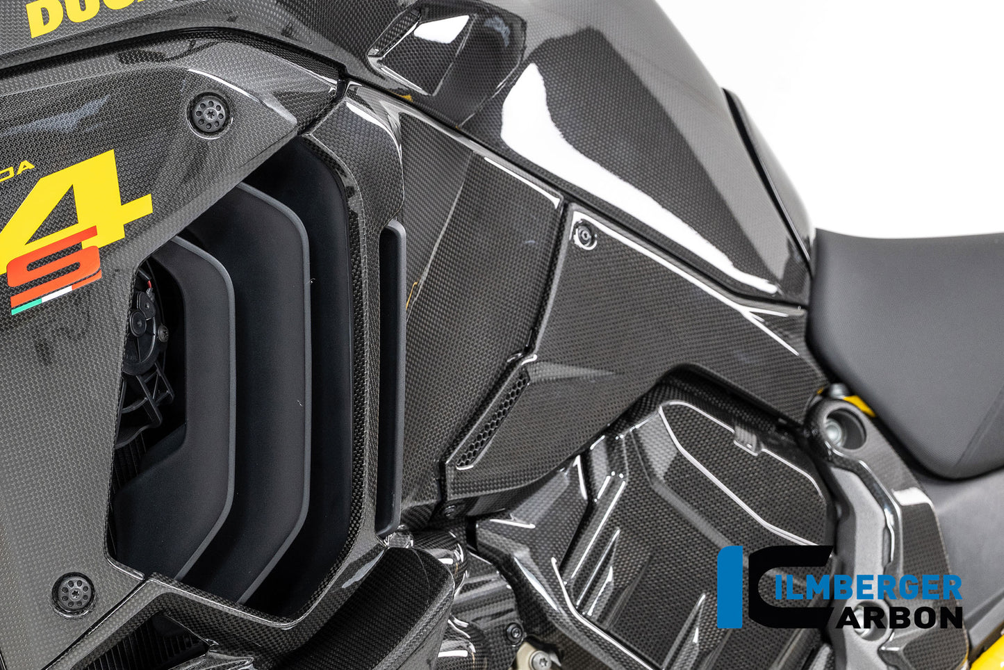 Linker tankcover glanzend carbon Ducati Multistrada V4 (2025+)