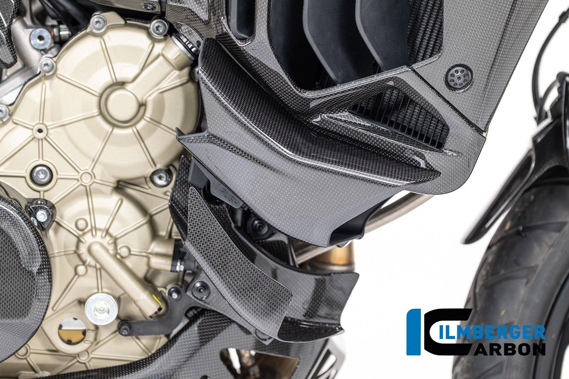 Rechter winglet op de zijkuip glanzend carbon Ducati Multistrada V4S (2025+)