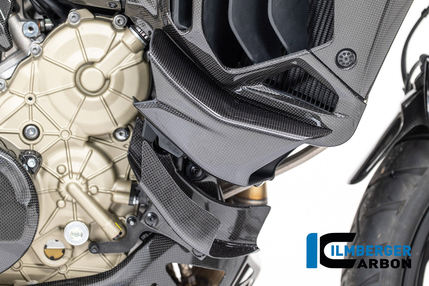 Rechter winglet op de zijkuip glanzend carbon Ducati Multistrada V4RS (2024)