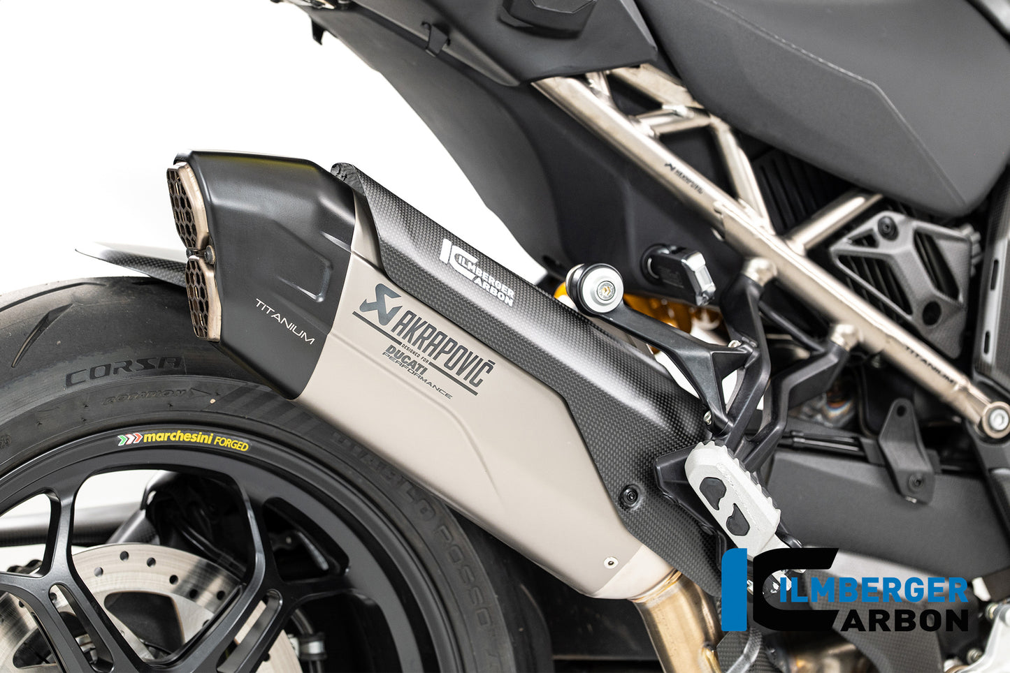 Uitlaat hitteschild carbon mat carbon Ducati Multistrada V4 (2025+)