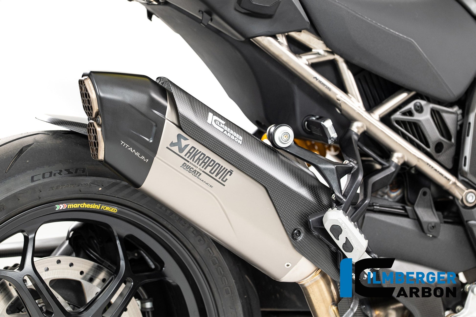 Uitlaat hitteschild carbon mat carbon Ducati Multistrada V4S (2025+)