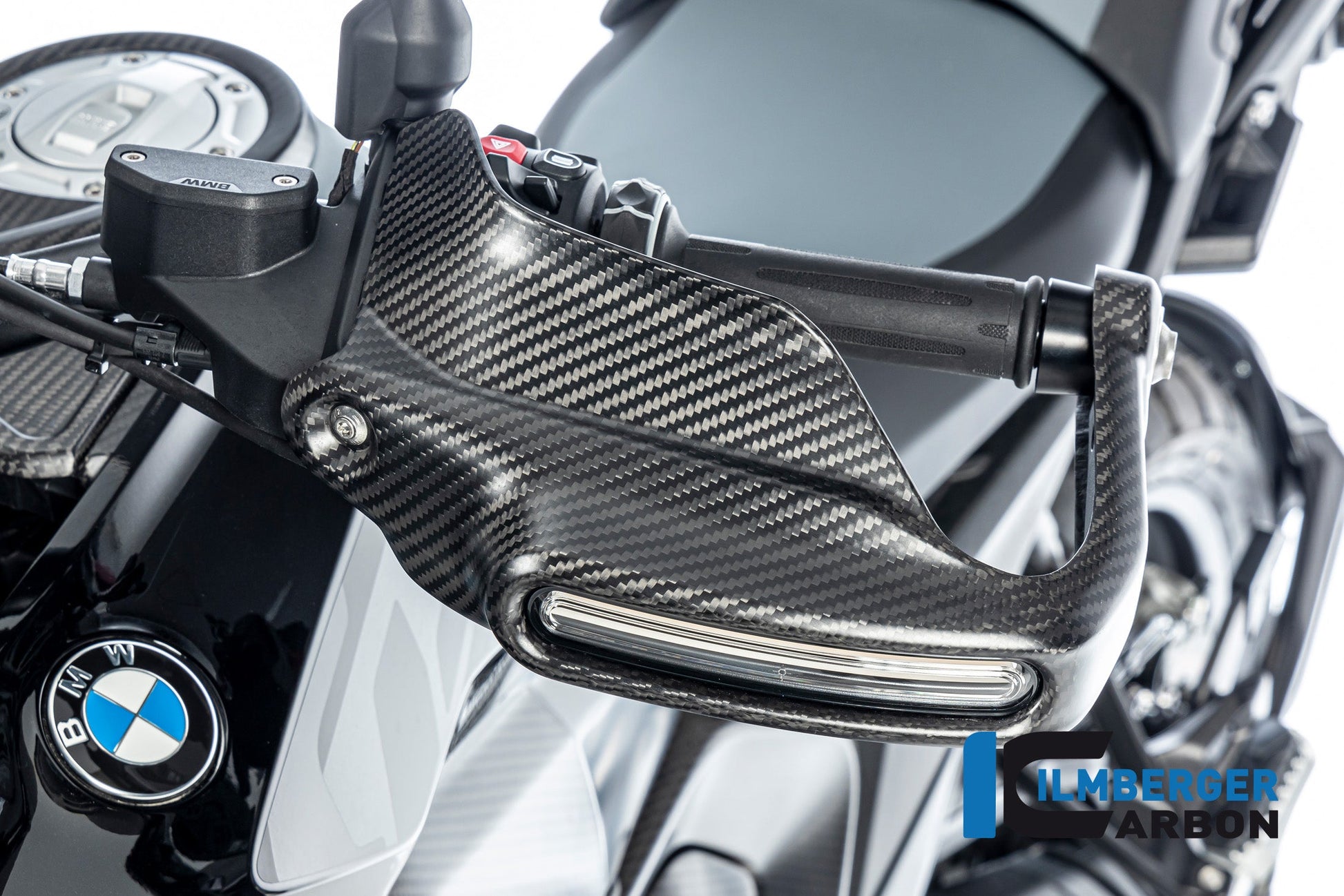 Handkap handbeschermer Hoog met Knipperlicht links mat carbon BMW R1300GS 2023+