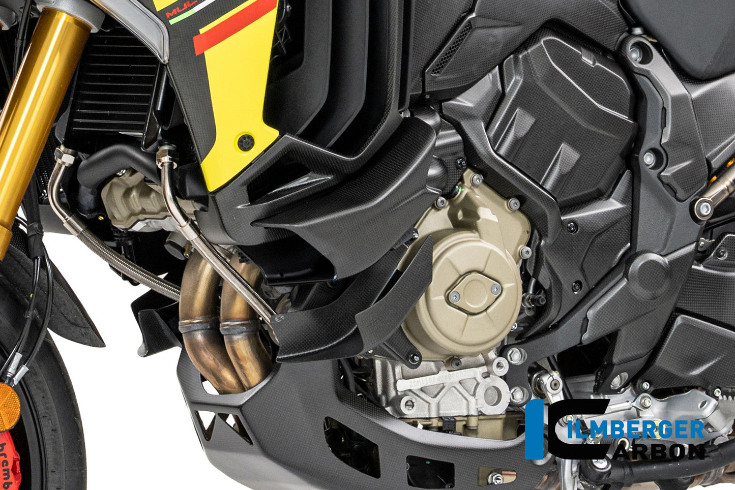 Linker winglet op de zijkuip mat carbon Ducati Multistrada V4 (2021-2024)
