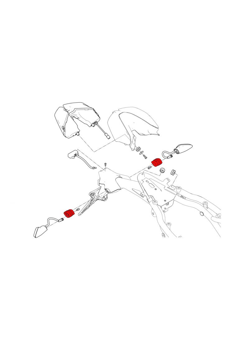 Evotech Motorcycle Slim Kettingsmeer Systeem - Ducati Hypermotard 950 SP (2019-2025)